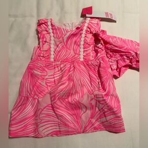 NWT Lilly Pulitzer Baby Prosecco Pink Annabelle Dress Size 12-18 Months
